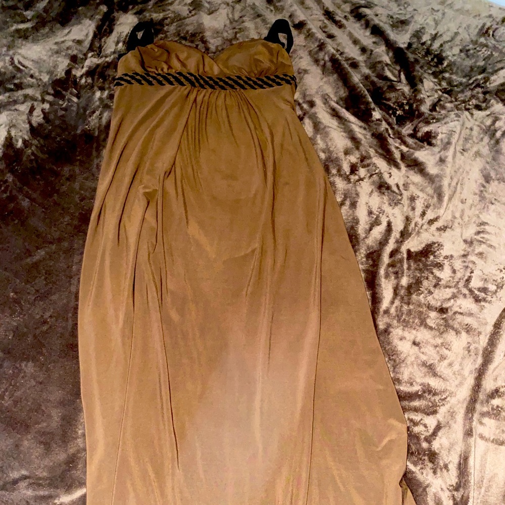 Long brown summer dress